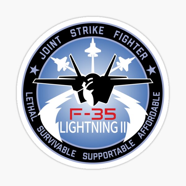 F-35 Lightning II Join Strike Fighter Sticker