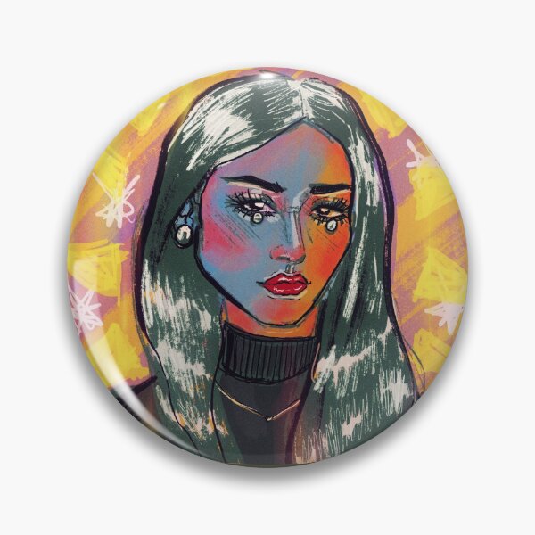 Item preview, La chica del pelo verde piña designed and sold by glodeelocksart.