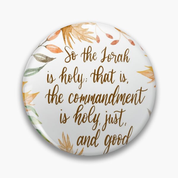 Item preview, Torah is Holy Bible Verse Wall Art Print Romans 7:12 designed and sold by MostHighDesigns.