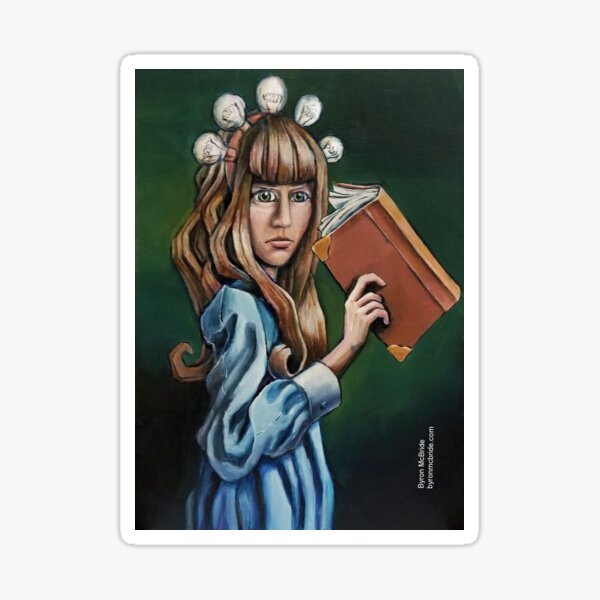 Psycho-Electric Girl Sticker