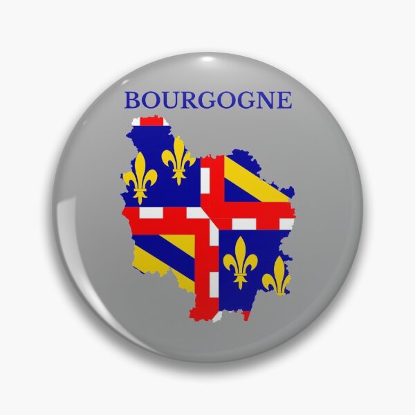 Item preview, Burgundy, Bourgogne Map flag, France, French Region. designed and sold by marosharaf.