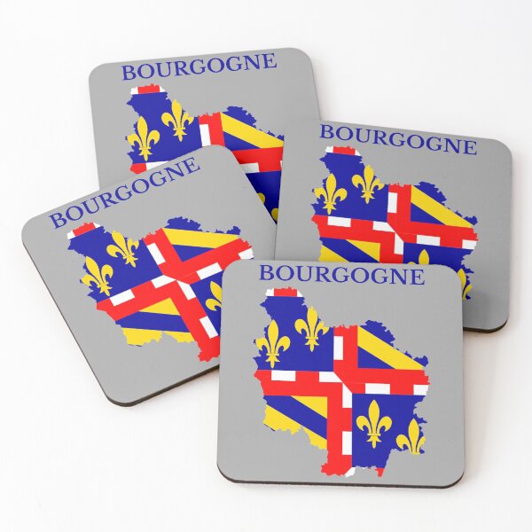 Item preview, Burgundy, Bourgogne Map flag, France, French Region. designed and sold by marosharaf.