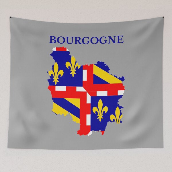 Item preview, Burgundy, Bourgogne Map flag, France, French Region. designed and sold by marosharaf.