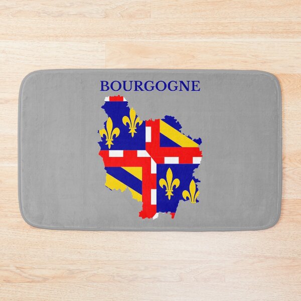 Item preview, Burgundy, Bourgogne Map flag, France, French Region. designed and sold by marosharaf.