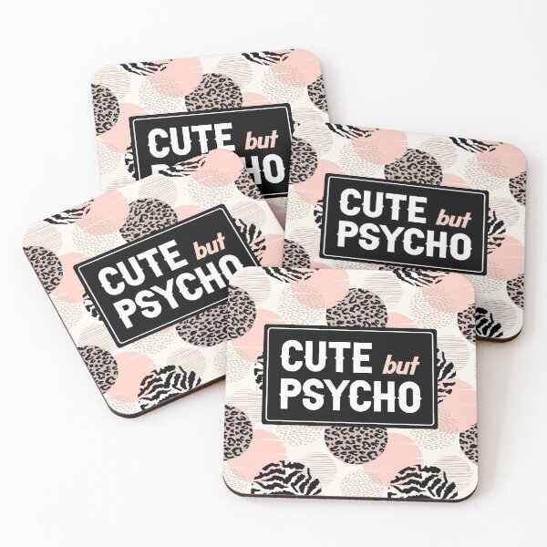 Item preview, sexy face mask Cute but Psycho gift funny leo designed and sold by teeseeds.