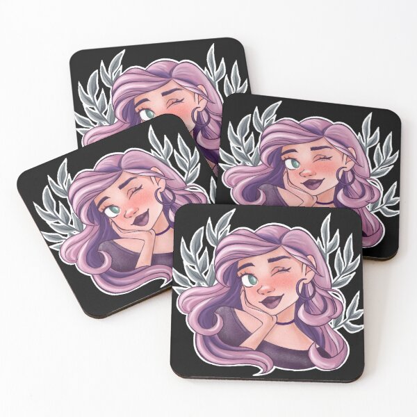 Item preview, Winking girl designed and sold by AvCoArt.