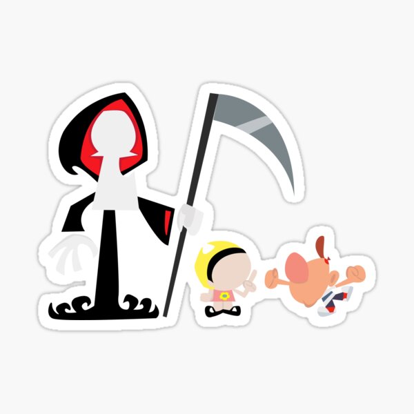 Billy And Mandy Stickers Redbubble - totally_notbilly roblox.com
