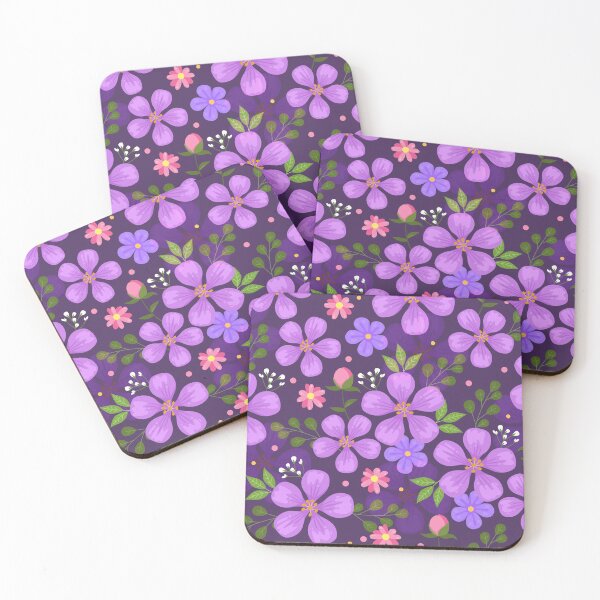 Item preview, Purple Flowers  designed and sold by Vector Scout Lab.
