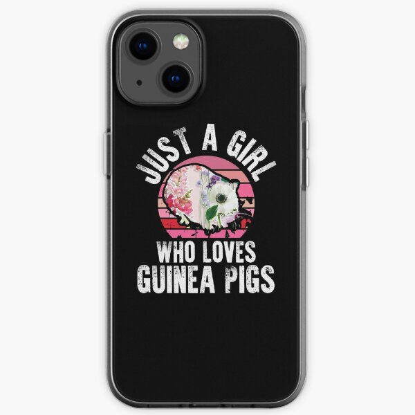 Cool Gift for Animal Lover Cute Guinea Pig Owner Gift iPhone Soft Case