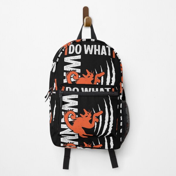 Item preview, I Do What I Want - Surly Scratching Halloween Cat designed and sold by GravitiTees.