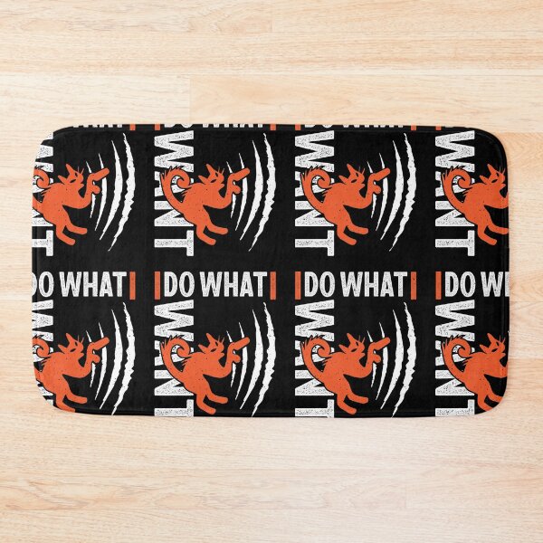 Item preview, I Do What I Want - Surly Scratching Halloween Cat designed and sold by GravitiTees.