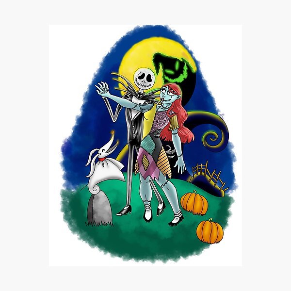 Item preview, Jack and Sally designed and sold by peachiekeenart.