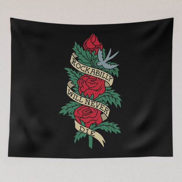 Item preview, Rockabilly will never die designed and sold by ValentinaHramov.