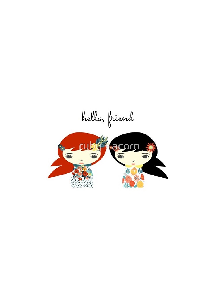 Thumbnail 4 of 4, iPhone Case, Hello, Friend designed and sold by rubyacorn.