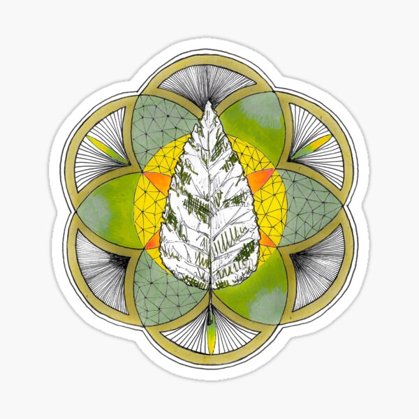 Shinrin-yoku Art: Transparent Leaf Sticker