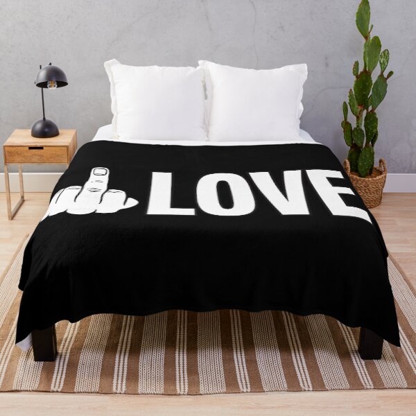 Item preview, F*ck Love Middle Finger Anti Relationship designed and sold by JustLivinLife.