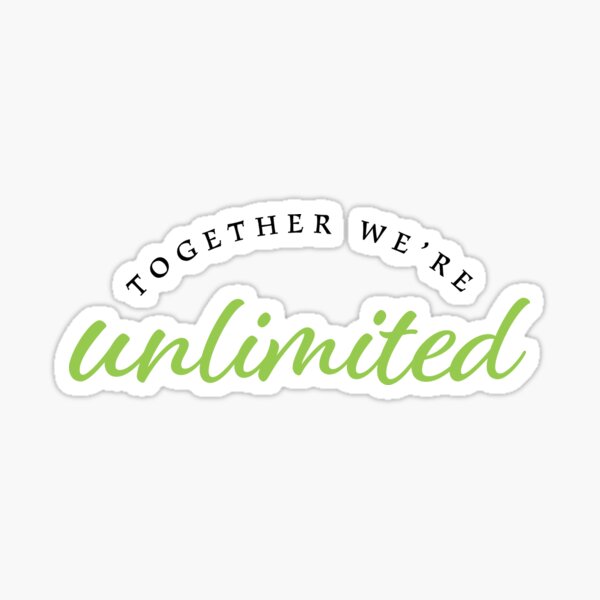 Together We're Unlimited - Wicked - Defying Gravity Sticker