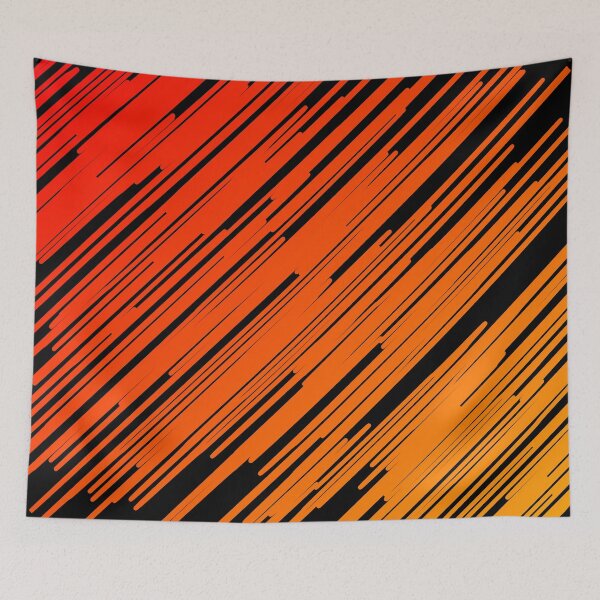 Item preview, Lines in a circle (Red to Orange) designed and sold by Ludogorek.