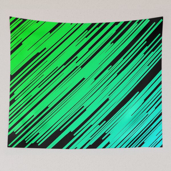 Item preview, Lines in a circle (Green to Light Blue) designed and sold by Ludogorek.