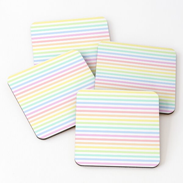 Item preview, Pastel Rainbow Horizontal Striped Pattern designed and sold by cabgodfrey.