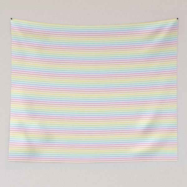 Item preview, Pastel Rainbow Horizontal Striped Pattern designed and sold by cabgodfrey.