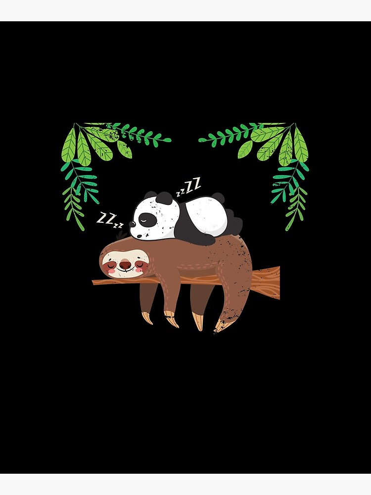 Sleeping Panda Sloth by bestshirtdesign