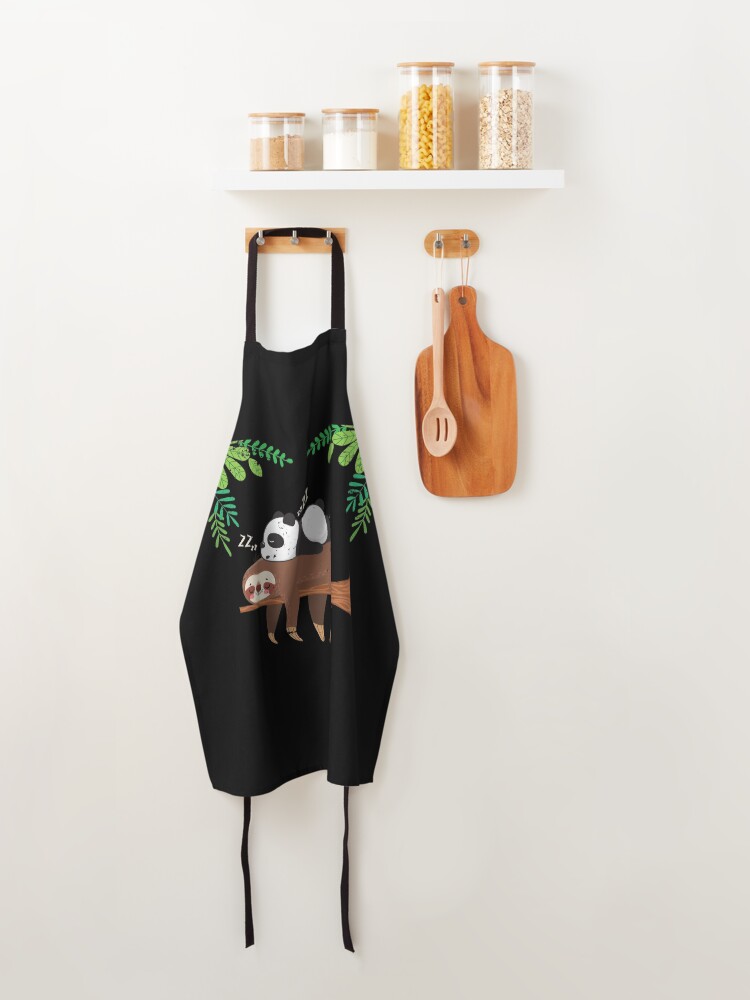 Alternate view of Sleeping Panda Sloth Apron