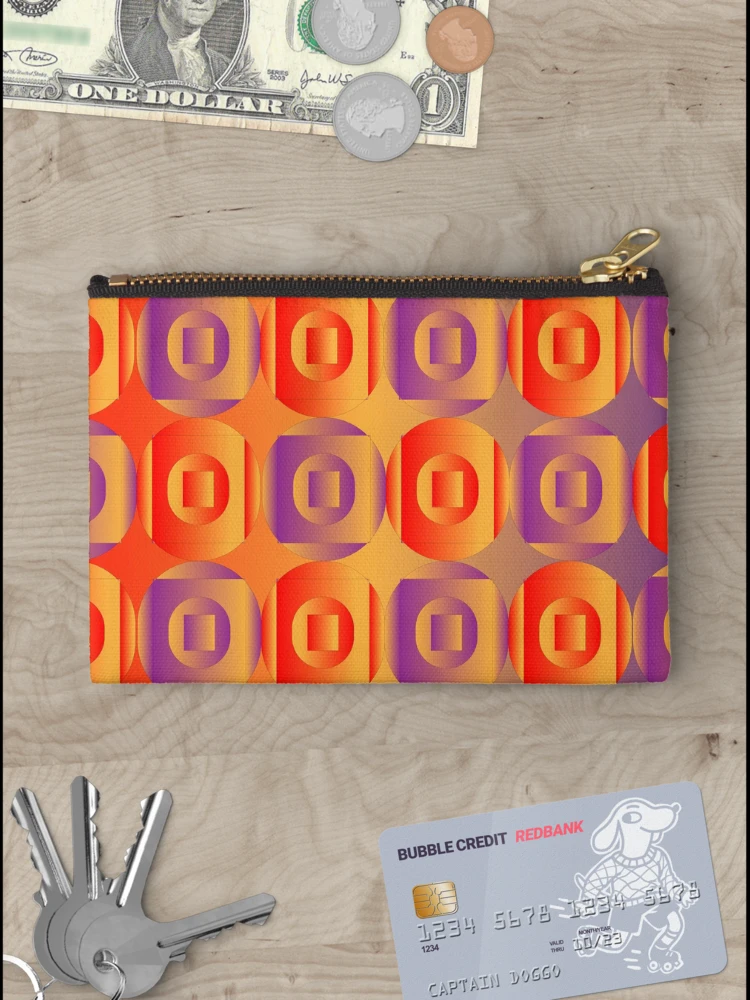 Thumbnail 3 of 4, Zipper Pouch, Colorful Gradient Color Pattern designed and sold by Dream Wear.