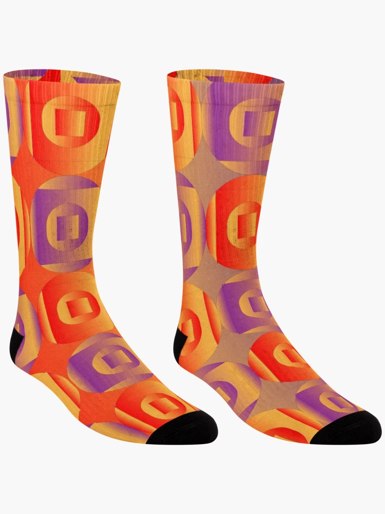 Thumbnail 3 of 5, Socks, Colorful Gradient Color Pattern designed and sold by Dream Wear.