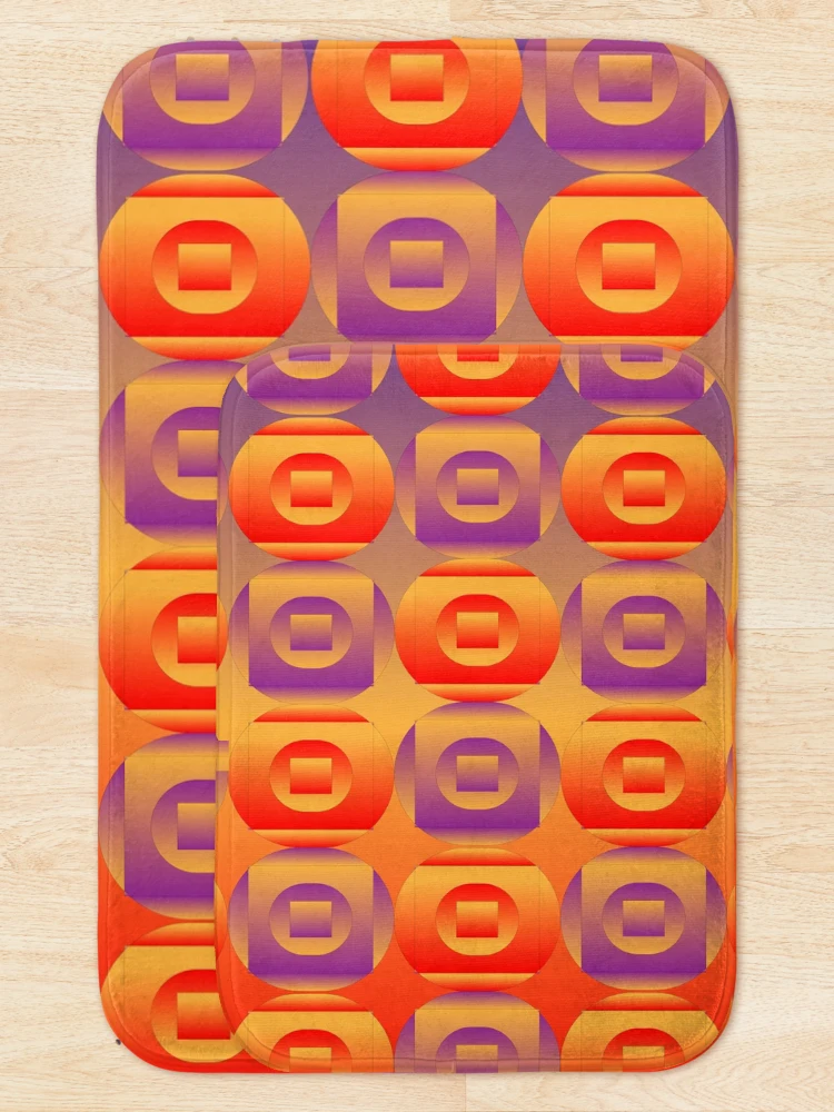 Thumbnail 5 of 6, Bath Mat, Colorful Gradient Color Pattern designed and sold by Dream Wear.