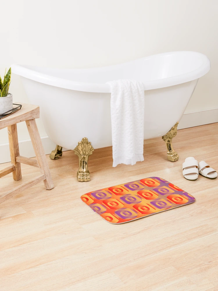 Thumbnail 2 of 6, Bath Mat, Colorful Gradient Color Pattern designed and sold by Dream Wear.