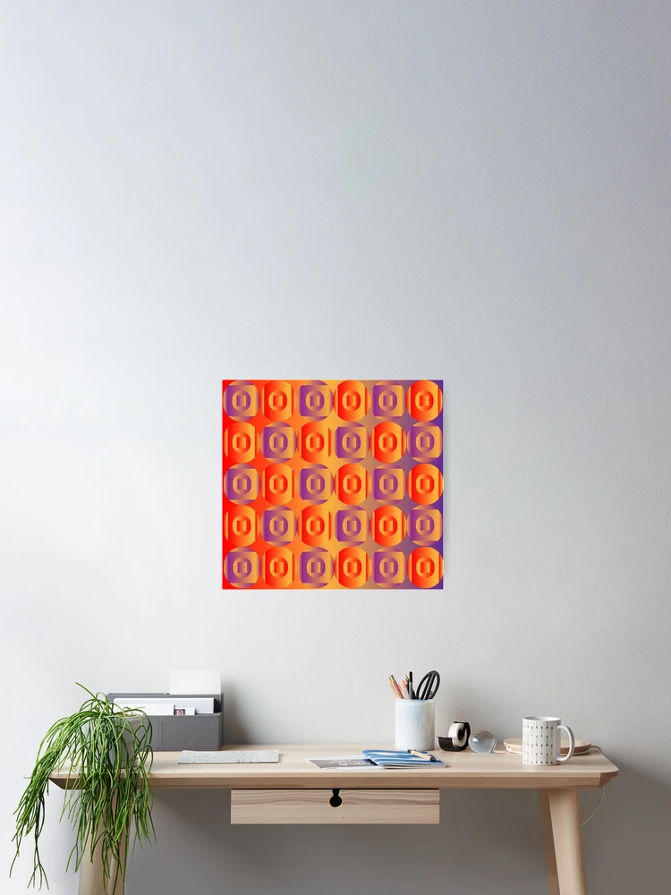 Thumbnail 2 of 3, Poster, Colorful Gradient Color Pattern designed and sold by Dream Wear.