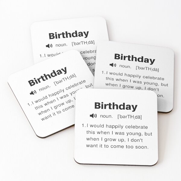 Item preview, Funny Birthday Definition designed and sold by Sleepy Cat Design.