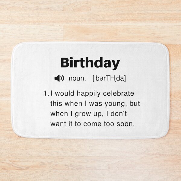 Item preview, Funny Birthday Definition designed and sold by Sleepy Cat Design.