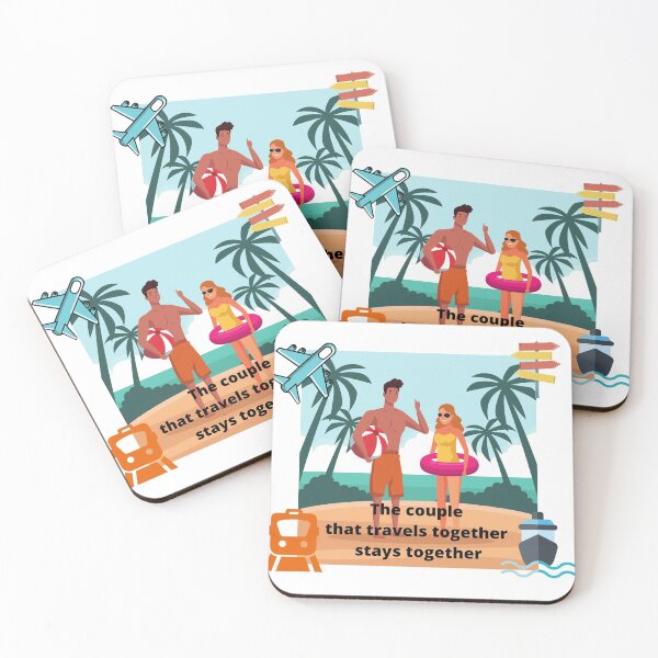 Item preview, The couple that travels together stays together designed and sold by kindryb.