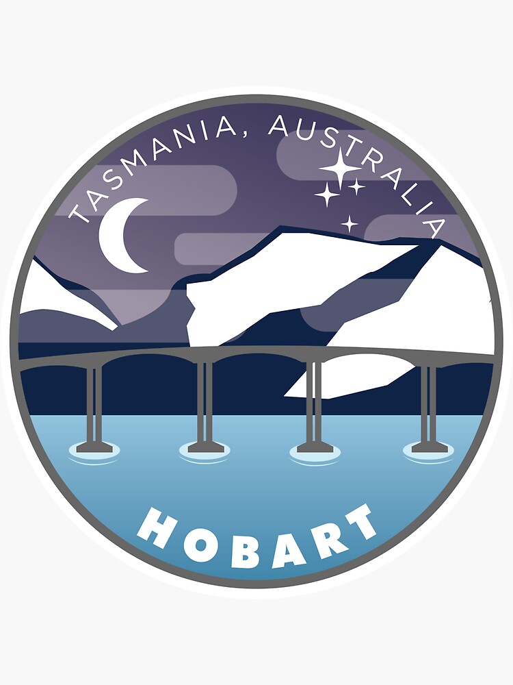 "Hobart Badge" Sticker for Sale by tomarto13 Redbubble