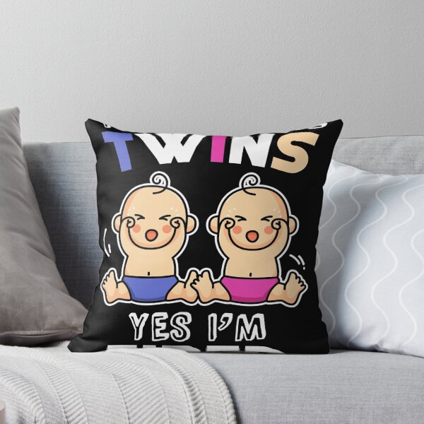 Item preview, Funny Yes They Are Twins Yes Im Tired design for Moms Dads print designed and sold by Lisbob.