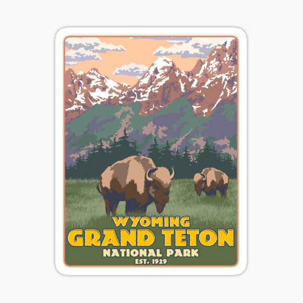 10 Mrs Grossmans Grand Teton Nat'l Park Stickers Travel Vacation WY Rockies