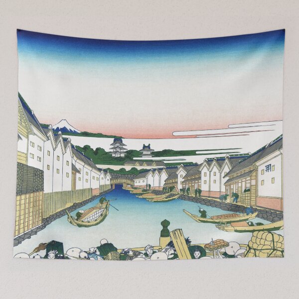 Item preview, Nihonbashi Bridge in Edo by Katsushika Hokusai designed and sold by Takeda-art.