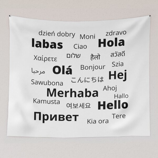 Item preview, how to say Hi anywhere? designed and sold by prika.