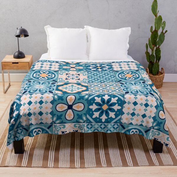 Item preview, Pattern  Quilt Design Blue designed and sold by Artcraft-Ink.