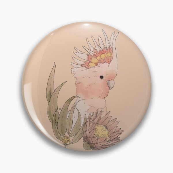 Item preview, Australian Major Mitchell cockatoo with protea and eucalyptus designed and sold by LilsLines.