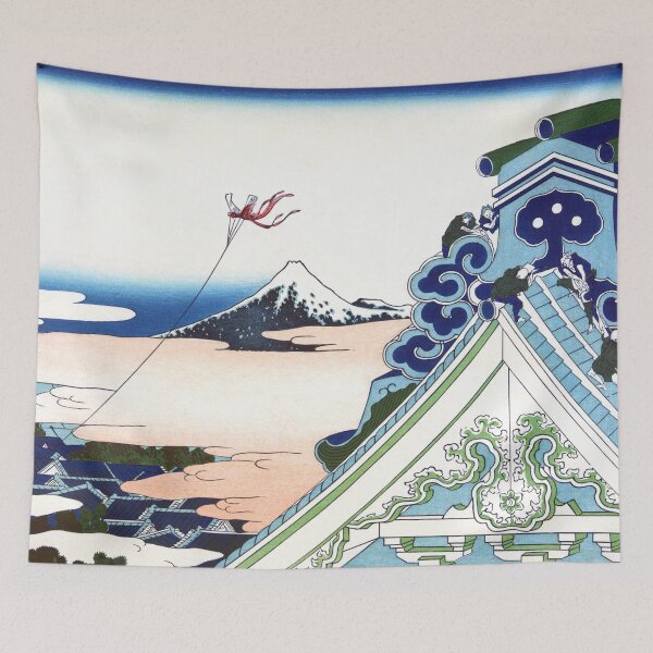 Item preview, Honganji Temple at Asakusa in Edo by Katsushika Hokusai designed and sold by Takeda-art.