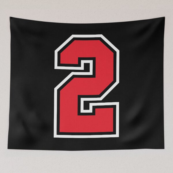 Item preview, 2 Black Red two Number Jersey designed and sold by infrontofyou.