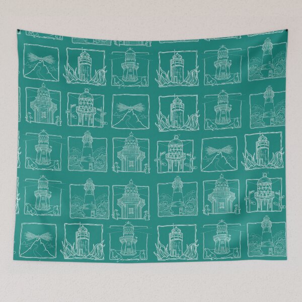 Item preview, Lighthouse Terquoise designed and sold by Dori Sparrow.