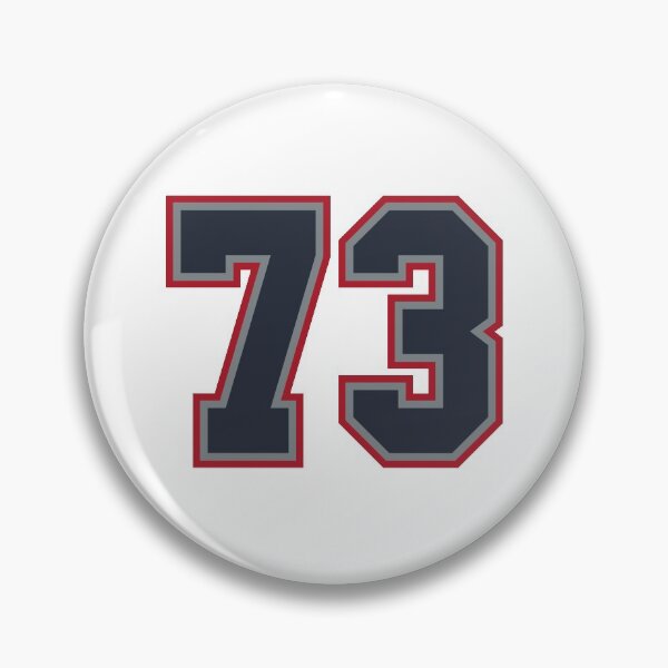 Item preview, 73 Navy Grey Red Sports Number Seventy-Three  designed and sold by HelloFromAja.