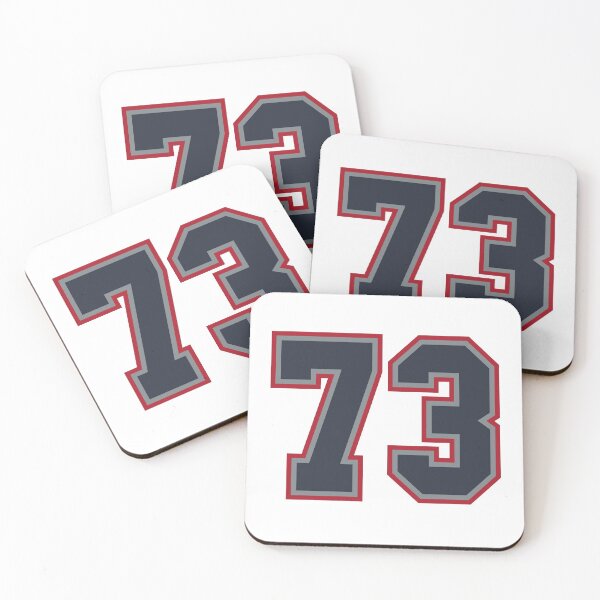 Item preview, 73 Navy Grey Red Sports Number Seventy-Three  designed and sold by HelloFromAja.