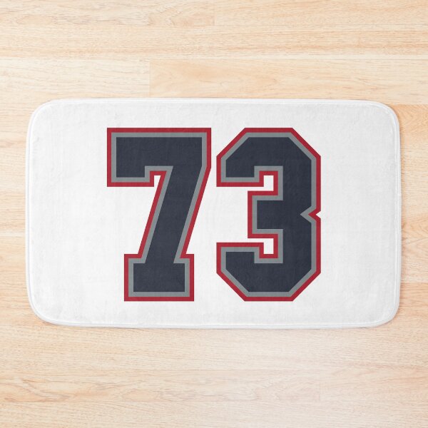 Item preview, 73 Navy Grey Red Sports Number Seventy-Three  designed and sold by HelloFromAja.