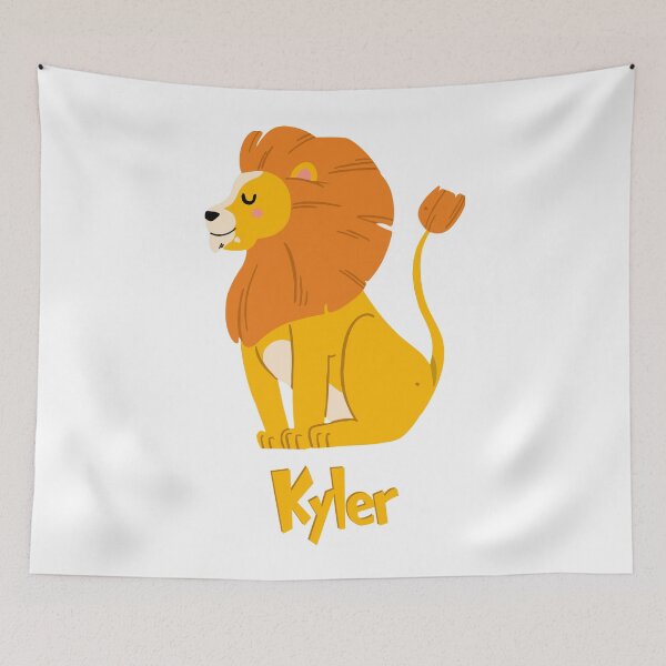 Item preview, Kyler Lion Baby Boy Wild Animal Name designed and sold by HelloFromAja.