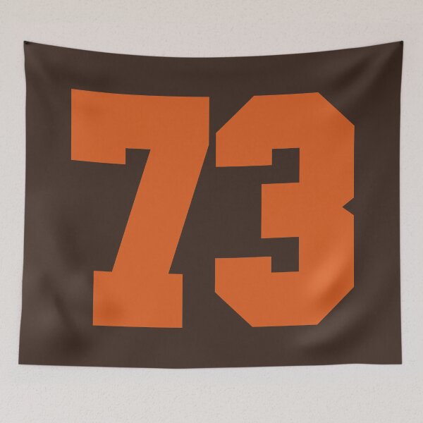 Item preview, 73 Number Cleveland Sports Seventy-Three Brown Jersey designed and sold by HelloFromAja.
